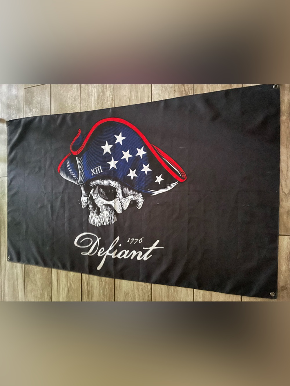 Black Defiant Flag